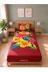 Hand Painted Rayon Bedsheet Set Single Size